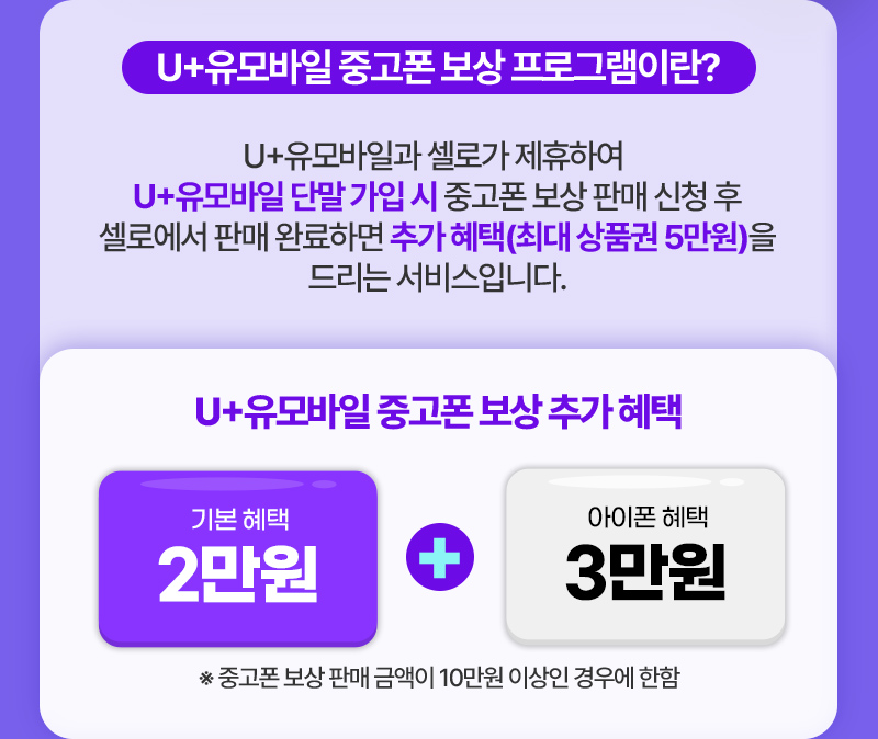 U+유모바일 중고폰 보상 프로그램이란?